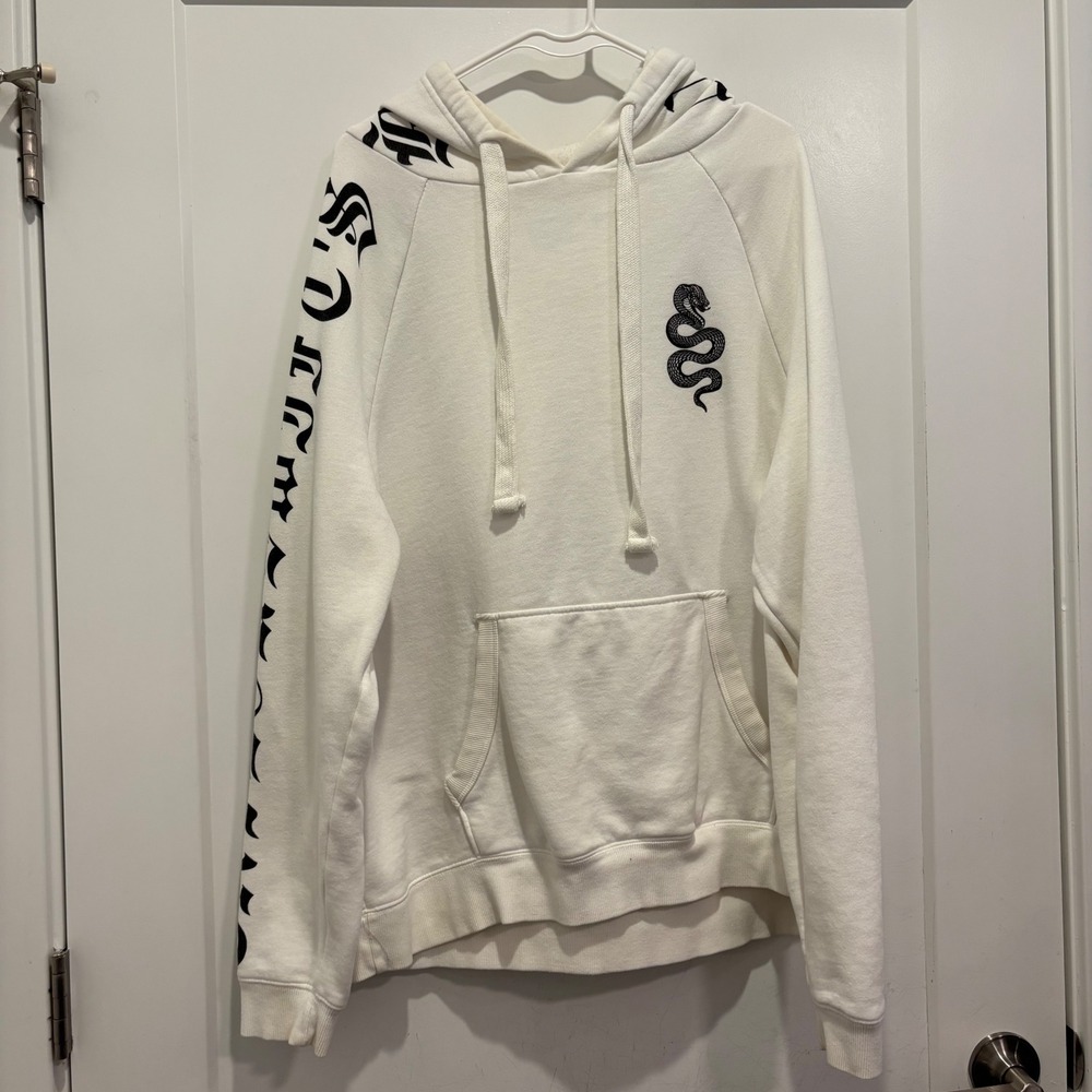 Taylor Swift Reputation Stadium Tour Snake Hoodie White Medium Concert Merch